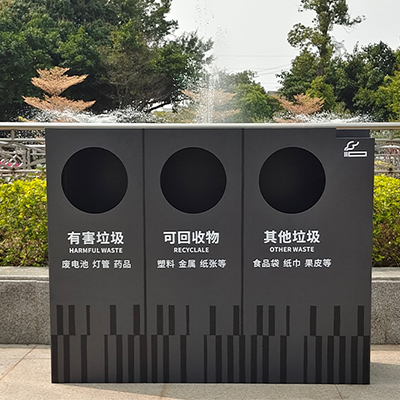 镀锌板垃圾桶10