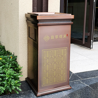 镀锌板垃圾桶03